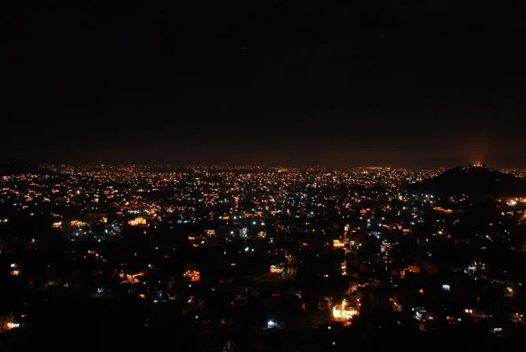 Tihar festival of lights at Swayambhunath, Kathmandu